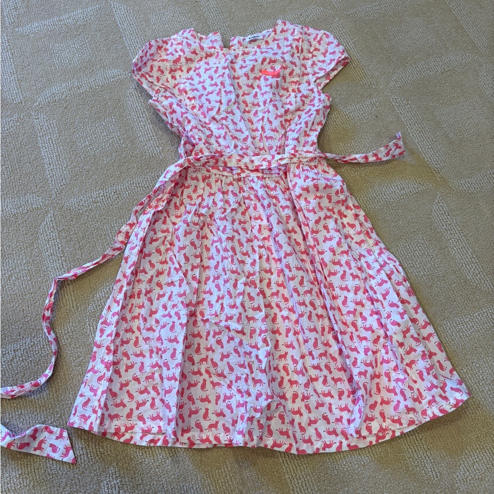 NWOT Charming Pink fox print Kids Dress